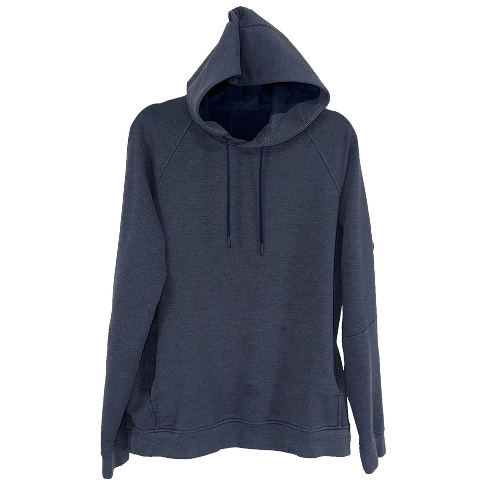 Lululemon City Sweat Hoodie Mens Large Blue Pullover Sweatshirt Gym Yoga LM3ASJS